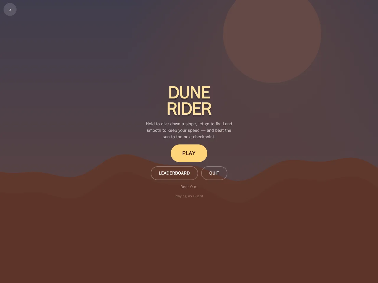 Screenshot of Dune Rider